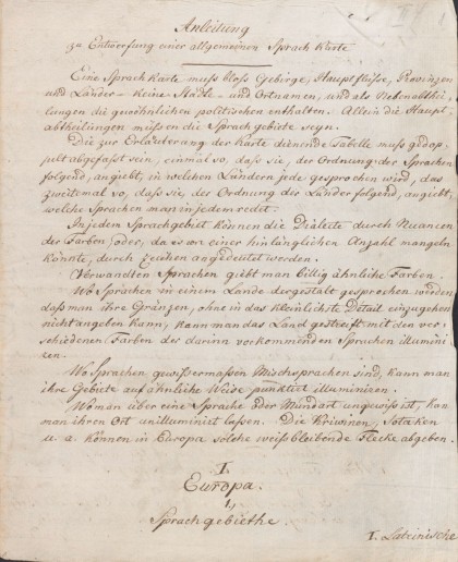 humboldt-Lettre adressé à Goethe, 1812