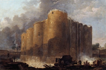La Bastille dans les premiers jours de sa démolition, 1789 humboldt