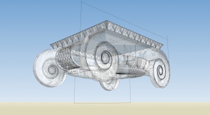  Restitution d’un chapiteau du temple de Zeus à Labraunda Felix Cederling, 2016, Mission Labraunda, tous droits réserves.