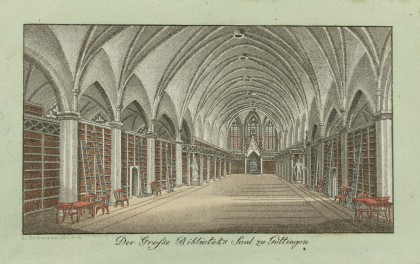 Grande salle de la bibliothèque universitaire de Göttingen Grande salle de la bibliothèque universitaire de Göttingen