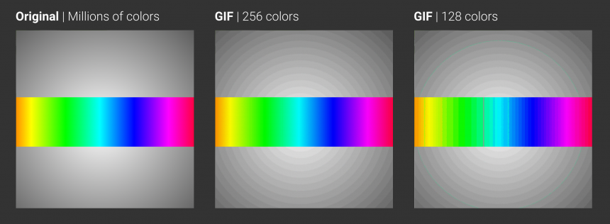 Gif color comparison