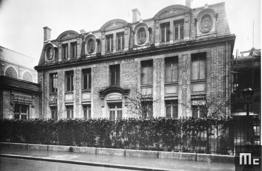 Institut du Radium, pavillon Curie, dans les années 1920. 
